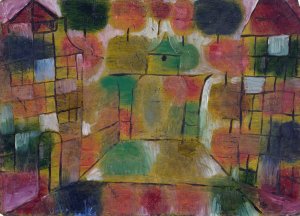 main product photo of Baum und Architektur-Rhythmen painting by Paul Klee