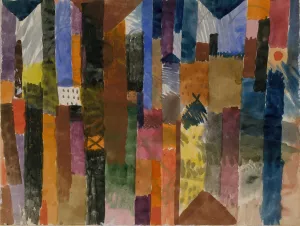 Before the Town by Paul Klee Oil Painting Reproduction
