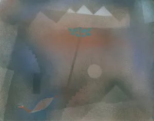 Bird Wandering Off by Paul Klee - Hand-Painted Oil Painting Reproduction