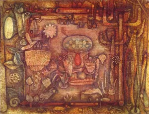 Botanical Theater by Paul Klee - Hand-Painted Oil Painting Reproduction