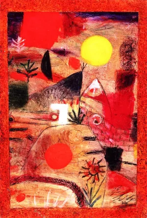 Ceremony and Sunset by Paul Klee Oil Painting Reproduction