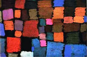 Coming to Bloom by Paul Klee - Hand-Painted Oil Painting Reproduction