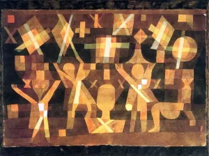 Connected to the Stars by Paul Klee - Hand-Painted Oil Painting Reproduction