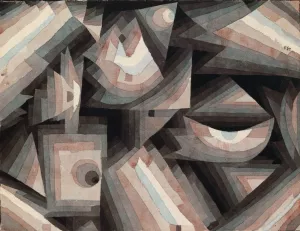 Crystal Gradation by Paul Klee - Hand-Painted Oil Painting Reproduction