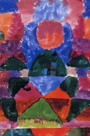 Main Product Photo of Ein Druck von Tegernsee Painting by Paul Klee