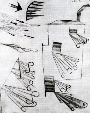 Fire Wind by Paul Klee - Hand-Painted Oil Painting Reproduction