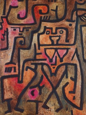 main product photo of Forest Witches painting by Paul Klee