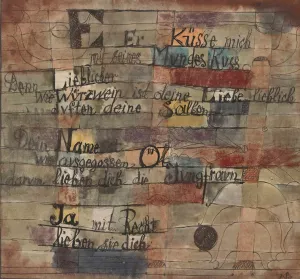 From the Song of Songs by Paul Klee - Hand-Painted Oil Painting Reproduction