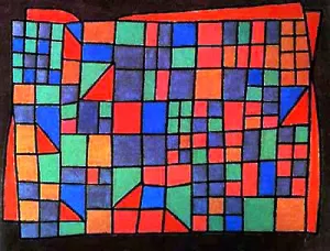 Glass Facade by Paul Klee - Hand-Painted Oil Painting Reproduction