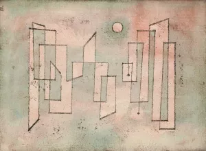 Grundfeste  by Paul Klee - Hand-Painted Oil Painting Reproduction