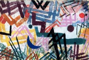Main Product Photo of Interplay of Forces in a Lech River Landscape Painting by Paul Klee