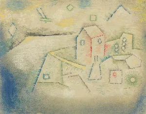 Landhaus In Norden by Paul Klee - Hand-Painted Oil Painting Reproduction