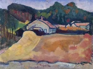 Landscape by Paul Klee - Hand-Painted Oil Painting Reproduction
