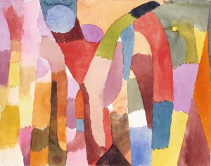 main product photo of Movement of Vaulted Chambers painting by Paul Klee