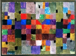 Northern Village II by Paul Klee - Hand-Painted Oil Painting Reproduction