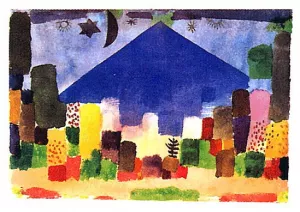 Notte Egiziana by Paul Klee - Hand-Painted Oil Painting Reproduction