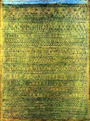 Pastoral Rhythms Oil Painting by Paul Klee