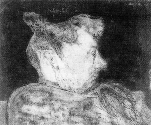 Portrait of Pregnant Woman by Paul Klee - Hand-Painted Oil Painting Reproduction