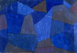 Rocks at Night by Paul Klee - Hand-Painted Oil Painting Reproduction