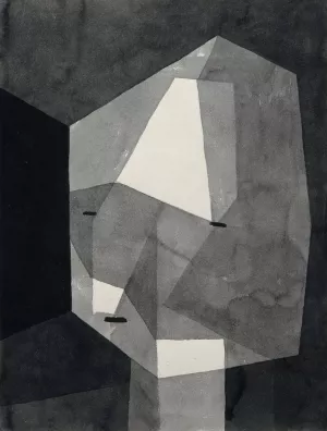 Rough-Cut Head by Paul Klee - Hand-Painted Oil Painting Reproduction
