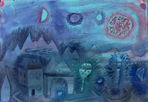 Signs in the Sky by Paul Klee - Hand-Painted Oil Painting Reproduction