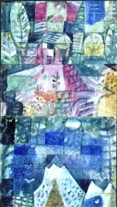 Souvenir Picture of a Trip by Paul Klee - Hand-Painted Oil Painting Reproduction
