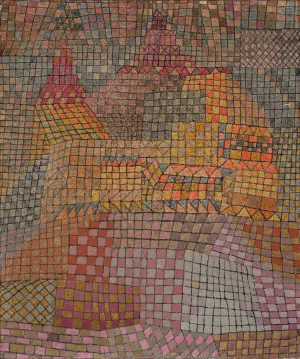 Stadtburg Kr. by Paul Klee - Hand-Painted Oil Painting Reproduction