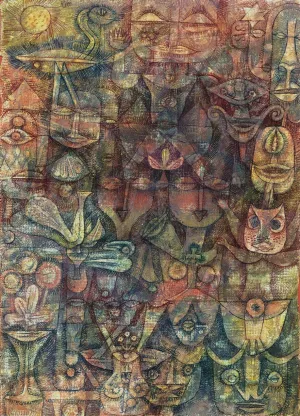 Strange Garden by Paul Klee - Hand-Painted Oil Painting Reproduction