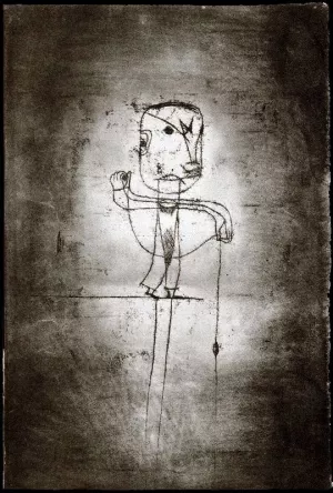 The Angler by Paul Klee - Hand-Painted Oil Painting Reproduction