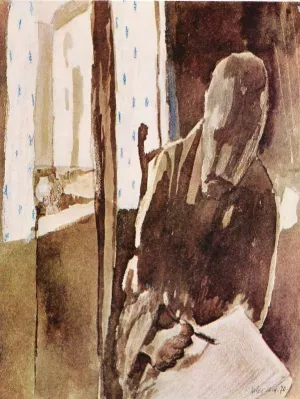 The Artist at the Window by Paul Klee - Hand-Painted Oil Painting Reproduction