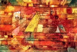 The Festival of the Asters by Paul Klee - Hand-Painted Oil Painting Reproduction