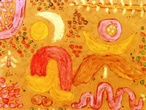 The Garden in Hot Weather by Paul Klee Oil Painting Reproduction