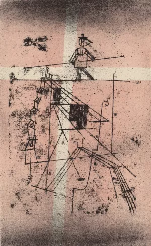 The Tight Rope Walker by Paul Klee - Hand-Painted Oil Painting Reproduction