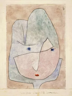 This Flower Wishes to Fade by Paul Klee Oil Painting Reproduction