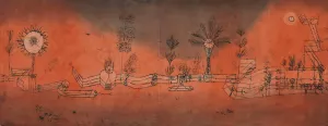 Tropical Gardening by Paul Klee - Hand-Painted Oil Painting Reproduction