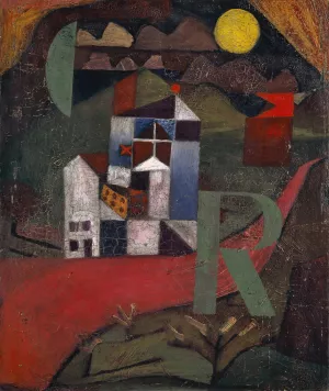Villa R by Paul Klee - Hand-Painted Oil Painting Reproduction