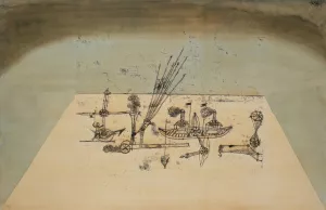 Yellow Harbor by Paul Klee - Hand-Painted Oil Painting Reproduction